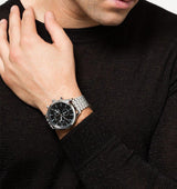 Hugo Boss Companion Black Dial Silver Steel Strap Watch for Men - 1513652 Buy Now By Hugo Boss