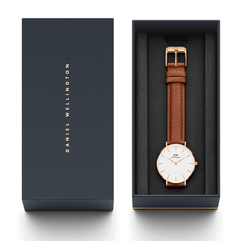 Daniel Wellington Dapper Durham White Dial Brown Leather Strap Watch For Men - DW00100115 Buy Now By Daniel Wellington
