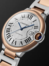 Cartier Ballon Bleu De Cartier Silver Dial Two Tone Steel Strap Watch for Men - W2BB0034