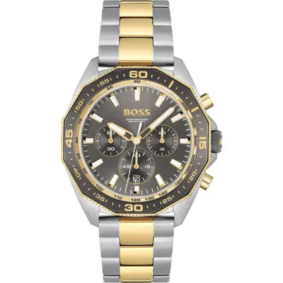 Hugo Boss Energy Chronograph Grey Dial Two Tone Steel Strap Watch For Men - 1513974 Buy Now By Hugo Boss