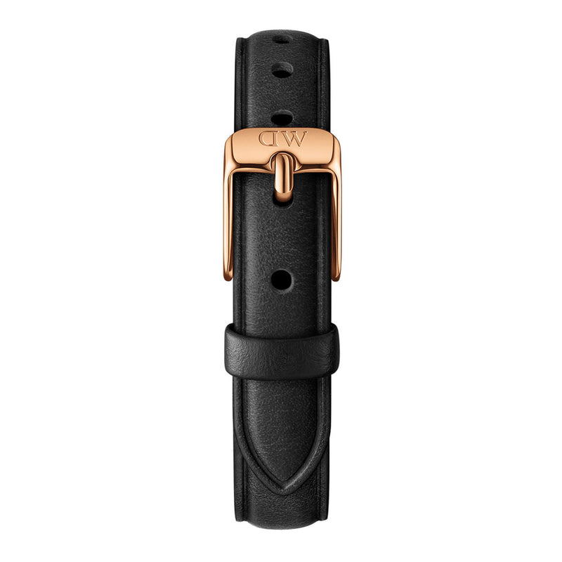 Daniel Wellington Quadro Sheffield Black Dial Black Leather Strap Watch For Women - DW00100435 Buy Now By Daniel Wellington