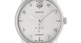 Shop Gucci G Timeless Automatic Silver Dial Silver Steel Strap Watch for Men - YA126354 in USA