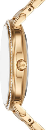 Michael Kors Pyper Three Hand White Dial Gold Steel Strap Watch For Women - MK4666 Buy Now By Michael Kors
