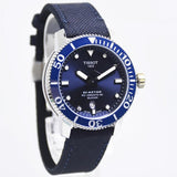 Tissot Seastar 1000 Powermatic 80 Silicium Blue Dial Blue Nylon Strap Watch For Men - T120.407.17.041.01 Buy Now By Tissot