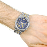 Michael Kors Brecken Chronograph Blue Dial Two Tone Steel Strap Watch For Men - MK8437 Buy Now By Michael Kors
