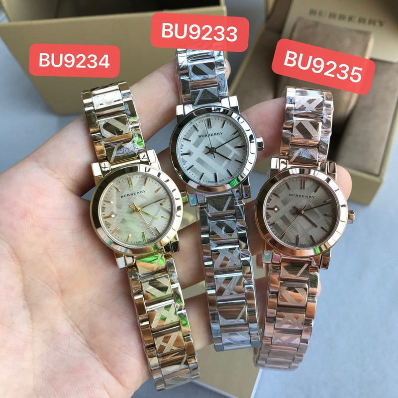 Burberry The City Silver Dial Silver Steel Strap Watch for Women - BU9233 Buy Now By Burberry