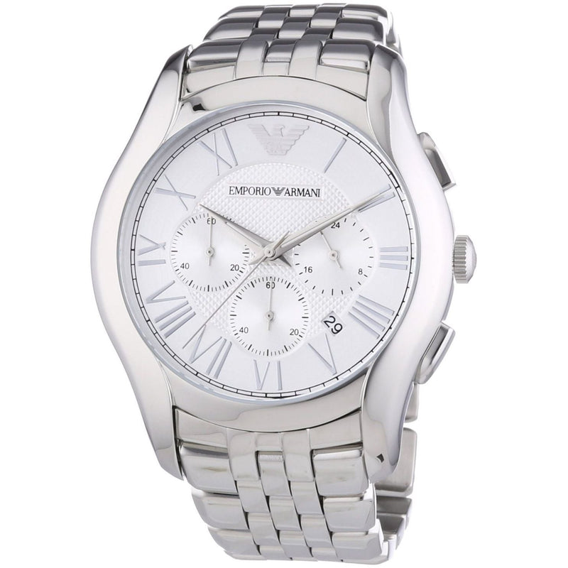 Emporio Armani Velente Chronograph Quartz Silver Dial Silver Steel Strap Watch For Men - AR1702 Buy Now By Emporio Armani