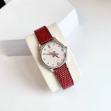 Shop Gucci G Timeless Quartz Diamonds Pink Dial Red Leather Strap Watch For Women - YA1265017 in USA