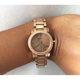 Burberry The City Diamonds Rose Dial Rose Gold Steel Strap Watch for Women - BU9225 Buy Now By Burberry