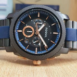 Fossil Machine Chronograph Black Dial Two Tone Steel Strap Watch for Men - FS5164 Buy Now By Fossil