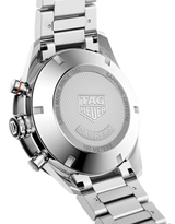Tag Heuer Carrera Automatic Chronograph Black Dial Silver Steel Strap Watch for Men - CBM2110.BA0651