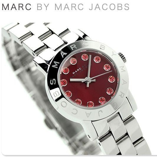 Marc Jacobs Amy Red Dial Silver Steel Strap Watch for Women - MBM3335 Buy Now By Marc Jacobs