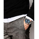 Hugo Boss Aeroliner Blue Dial Silver Steel Strap Watch for Men - 1513183 Buy Now By Hugo Boss