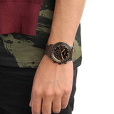 Fossil Goodwin Chronograph Brown Dial Brown Leather Strap Watch for Men - FS5529 Buy Now By Fossil