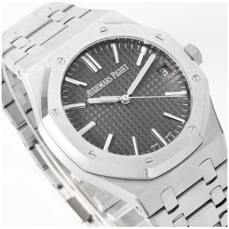 Audemars Piguet Royal Oak Automatic Grey Dial Silver Steel Strap Watch for Men - 15510ST.OO.1320ST.05