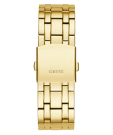 Shop Guess Continental Diamonds Gold Dial Gold Steel Strap Watch for Men - GW0261G2 in USA