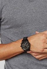 Michael Kors Lexington Chronograph Black Dial Black Steel Strap Watch for Men - MK8603 Buy Now By Michael Kors