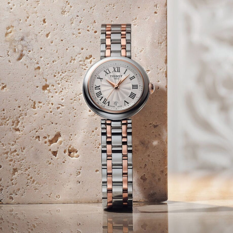 Tissot Bellissima Lady Small Mother of Pearl Dial Two Tone Steel Strap Watch For Women - T126.010.22.013.01 Buy Now By Tissot