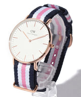 Daniel Wellington Classic South Hampton White Dial Two Tone Nylon Strap Watch For Women - DW00100034 Buy Now By Daniel Wellington
