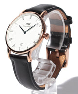 Daniel Wellington Dapper Sheffield White Dial Black Leather Strap Watch For Men - DW00100092 Buy Now By Daniel Wellington