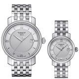 Shop Tissot T Classic Bridgeport Silver Dial Silver Mesh Bracelet Watch For Men - T097.410.11.038.00 in USA