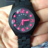 Marc Jacobs Pelly Black Dial Black Silicone Strap Watch for Women - MBM2530 Buy Now By Marc Jacobs