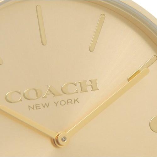 Coach Charles Gold Dial Brown Leather Strap Watch for Women - 14602433 Buy Now By Coach