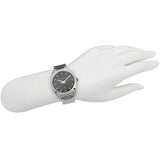 Gucci GG2570 Diamonds Black Dial Silver Steel Strap Watch For Women - YA142404 Buy Now By Gucci
