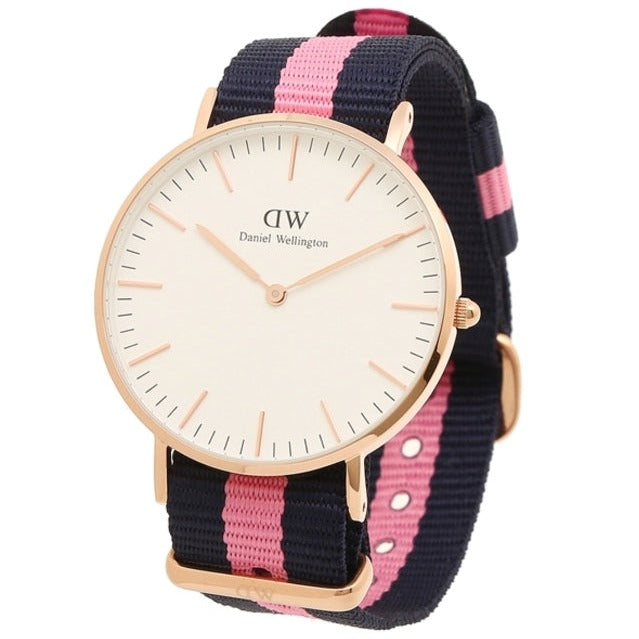 Daniel Wellington Classic Winchester White Dial Three Tone Nylon Strap Watch For Women - DW00100033 Buy Now By Daniel Wellington