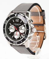 Coach Kent Grey Dial Grey Leather Strap Watch for Men - 14602561 Buy Now By Coach