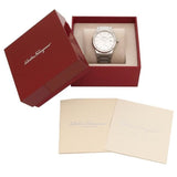 Shop Salvatore Ferragamo F-80 Classic Silver Dial Silver Steel Strap Watch for Men - SFDT02223 in USA