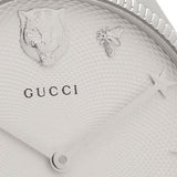 Gucci G Timeless Automatic Silver Dial Red Leather Strap Watch For Men - YA126346 Buy Now By Gucci