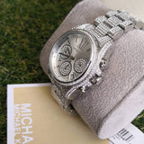 Michael Kors Mini Bradshaw Crystals Silver Dial Silver Steel Strap Watch For Women - MK6454 Buy Now By Michael Kors