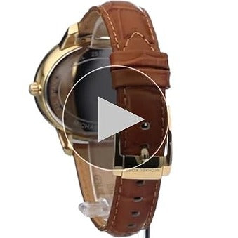 Michael Kors Whitley Quartz Gold Dial Brown Leather Strap Watch For Women - MK2428 Buy Now By Michael Kors