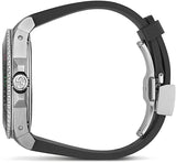 Shop Gucci Dive Quartz Kingsnake Black Dial Black Rubber Strap Watch For Men - YA136217 in USA