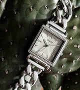 Shop Guess Vanity Diamonds White Dial Silver Steel Strap Watch for Women - W1030L1 in USA