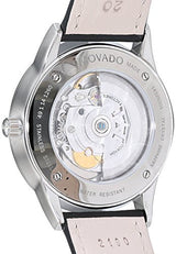 Movado 1881 Automatic Black Dial Black Leather Strap Watch for Men - 606873 Buy Now By Movado
