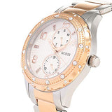 Shop Guess Siren White Dial Two Tone Steel Strap Watch for Women - W0442L4 in USA