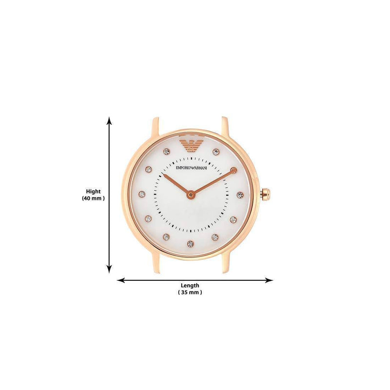 Emporio Armani Mother of Pearl Dial Green Leather Strap Watch For Women - AR11150 Buy Now By Emporio Armani