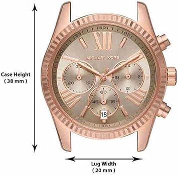 Michael Kors Lexington Chronograph Grey Dial Rose Gold Steel Strap Watch For Women - MK7217 Buy Now By Michael Kors