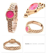 Marc Jacobs Henry Dinky Pink Dial Rose Gold Steel Strap Watch for Women - MBM3203 Buy Now By Marc Jacobs