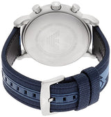 Emporio Armani Luigi Chronograph Quartz Blue Dial Blue Nylon Strap Watch For Men - AR1949 Buy Now By Emporio Armani