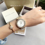 Michael Kors Darci Mother of Pearl Dial Gold Steel Strap Watch for Women - MK3219 Buy Now By Michael Kors