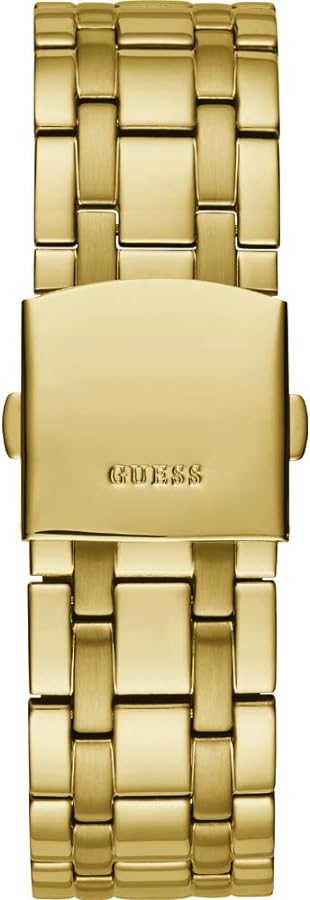Guess Surge Chronograph Black Dial Gold Steel Strap Watch for Men - W1258G2 Buy Now By Guess