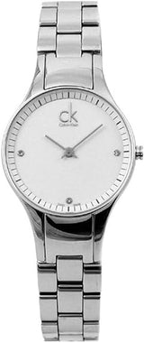 Calvin Klein Simplicity White Dial Silver Steel Strap Watch for Women - K4323101 Buy Now By Calvin Klein