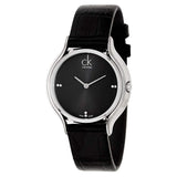 Calvin Klein Skirt Black Dial Black Leather Strap Watch for Women - K2U231C1 Buy Now By Calvin Klein