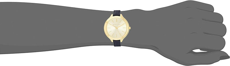 Michael Kors Runway Quartz Gold Dial Blue Leather Strap Watch For Women - MK2285 Buy Now By Michael Kors