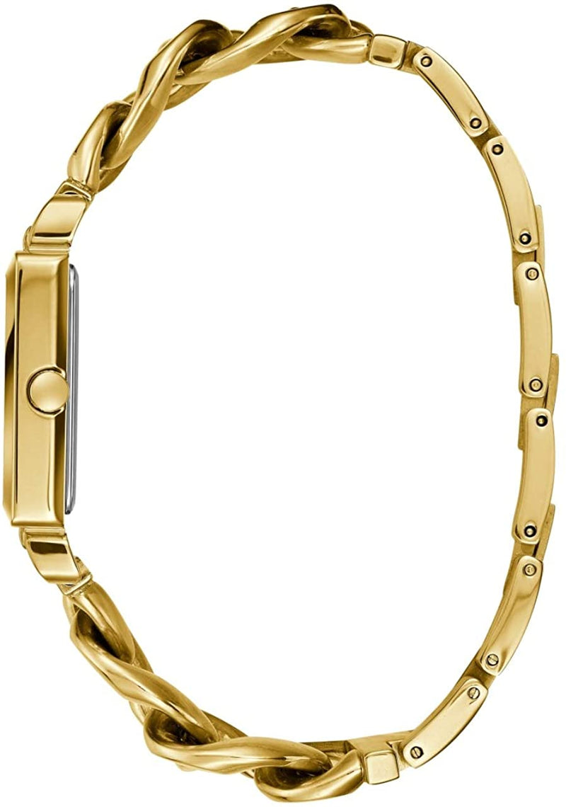 Shop Guess Vanity Gold Dial Gold Steel Strap Watch for Women - W1029L2 in USA