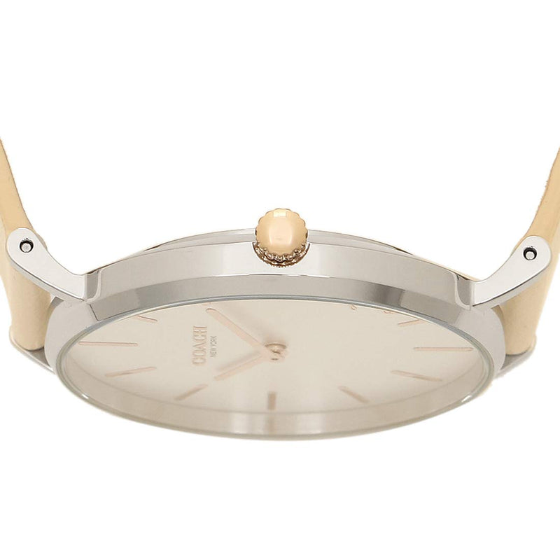 Coach Perry White Dial White Leather Strap Watch for Women - 14503117 Buy Now By Coach