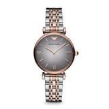 Emporio Armani Gianni T Bar Grey Dial Two Tone Stainless Steel Watch For Women - AR1725 Buy Now By Emporio Armani